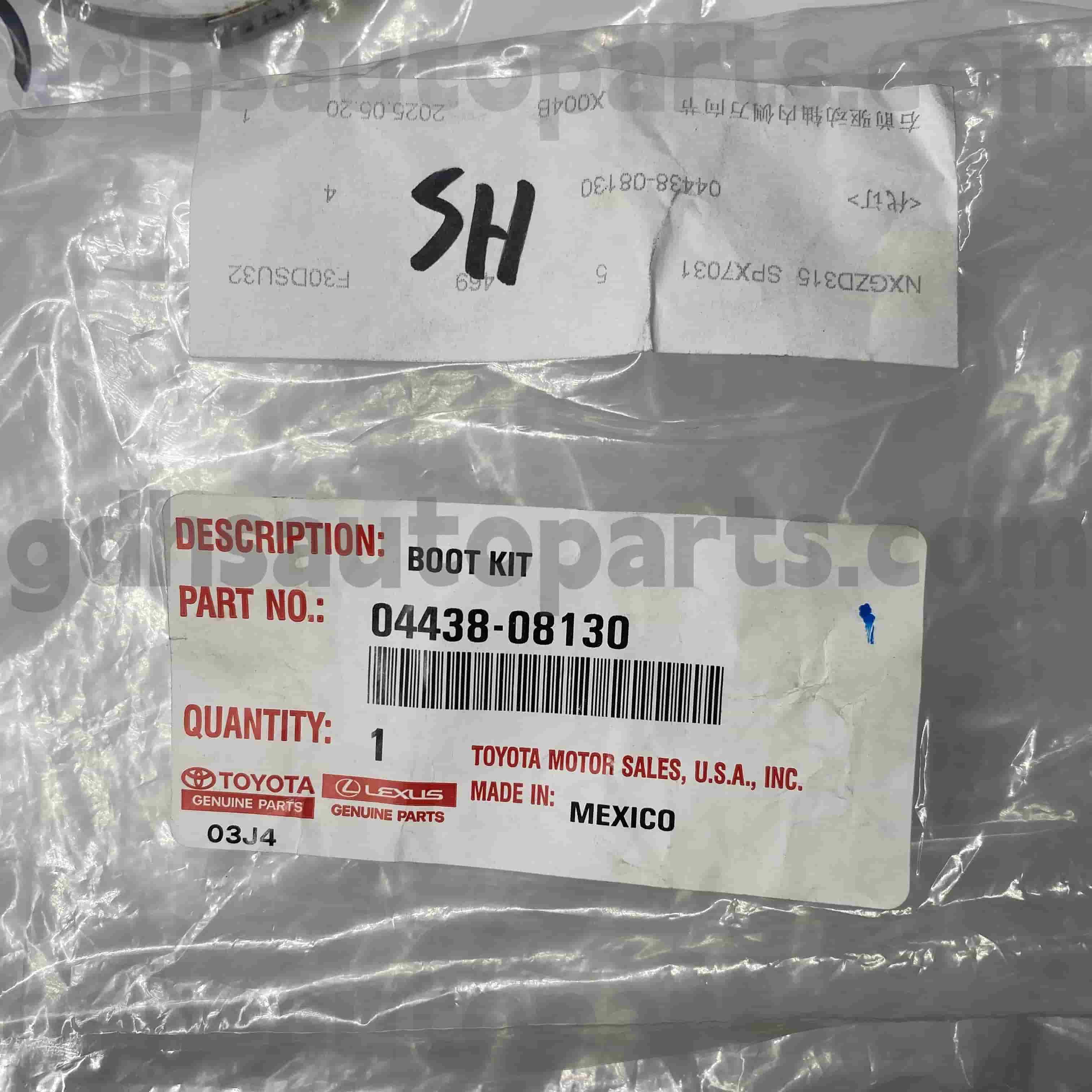 04428-08130 Toyota Benetako piezak CV xasea ez da. GSV40 / 60 GSL3 #