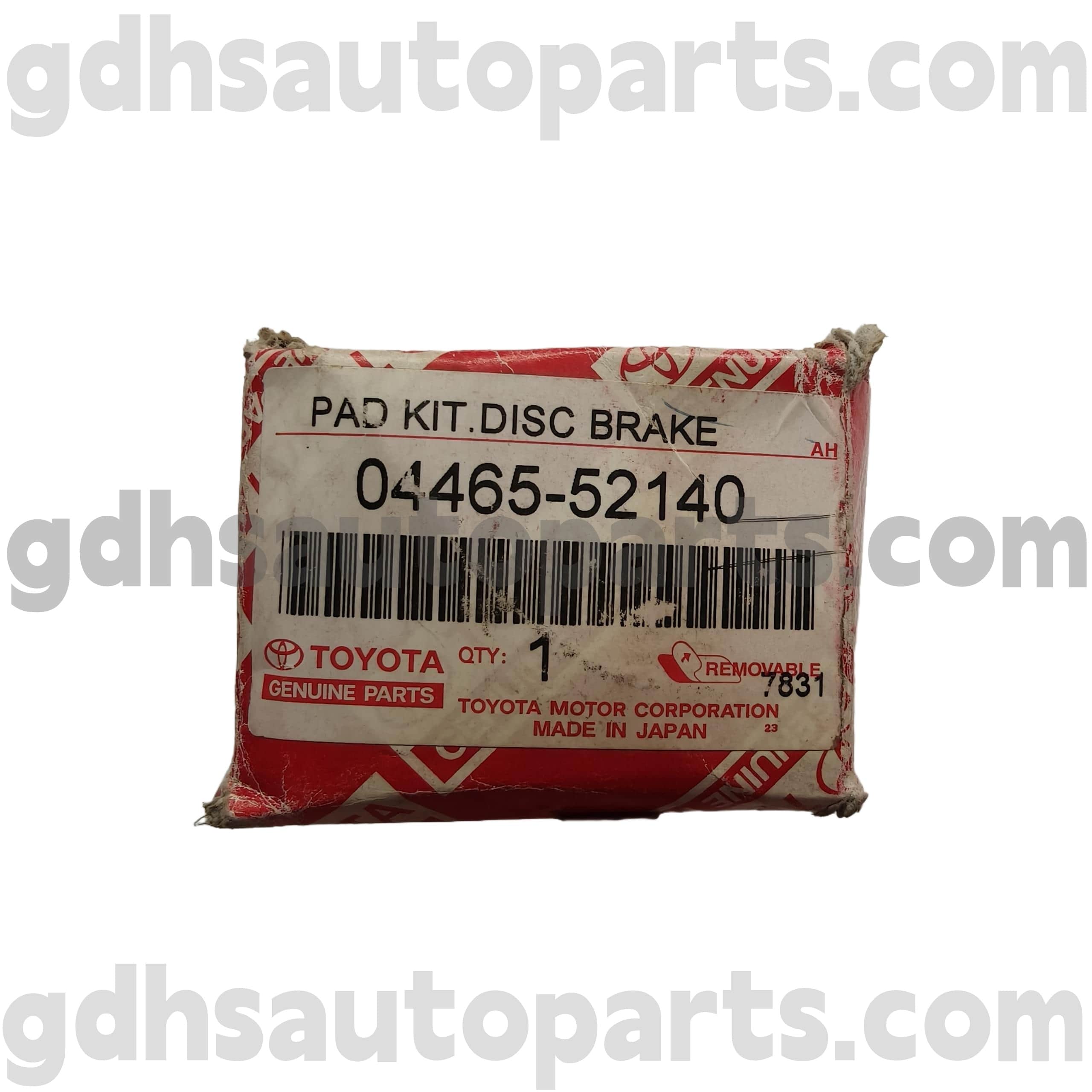 04456-52140 Toyota Benetako piezak Front Brake Pads Chassis Ez. AXP41 DLX