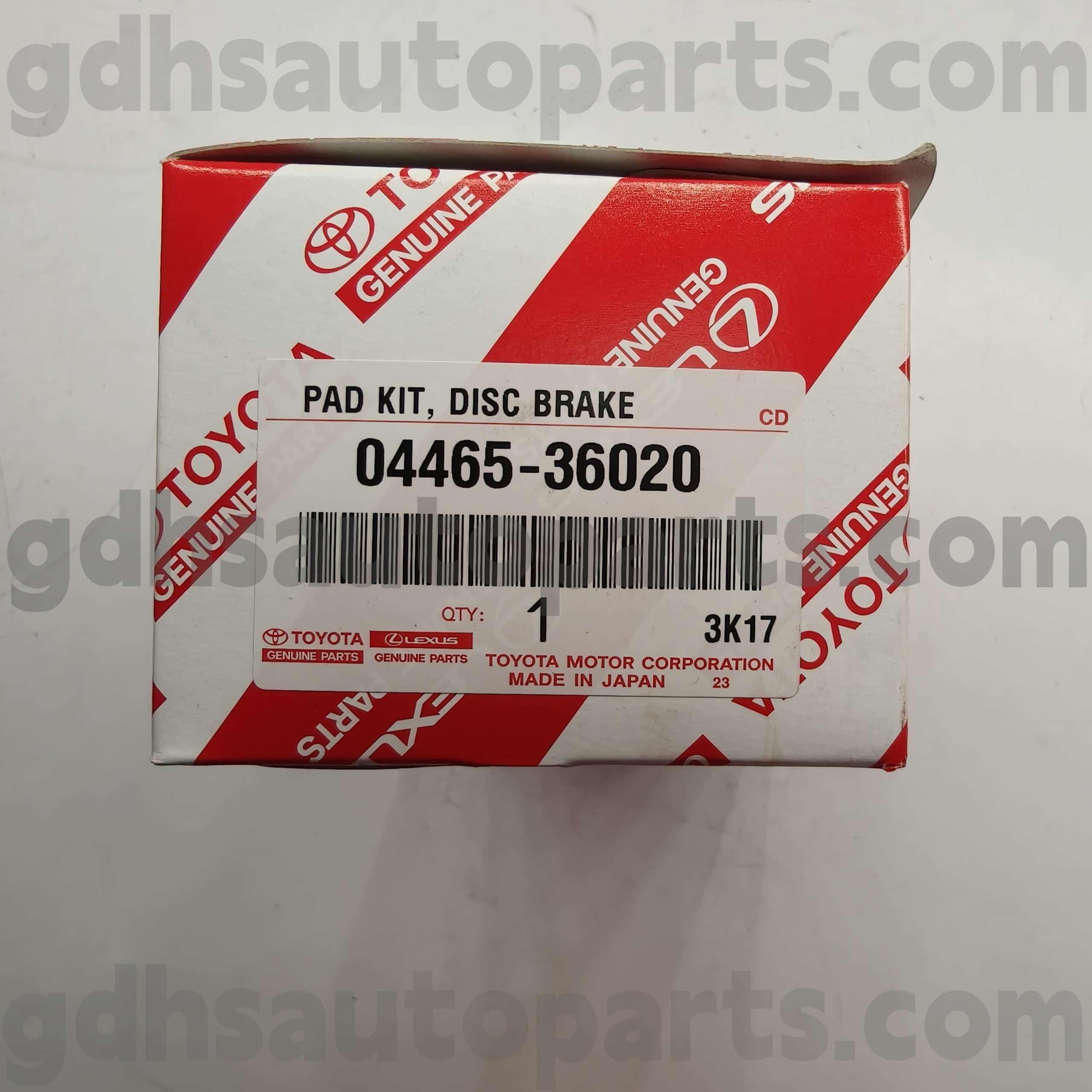 04465-36020 Toyota Benetako piezak Front Brake Pads Coaster Chassis Ez. Hzb rzb # bb4 #