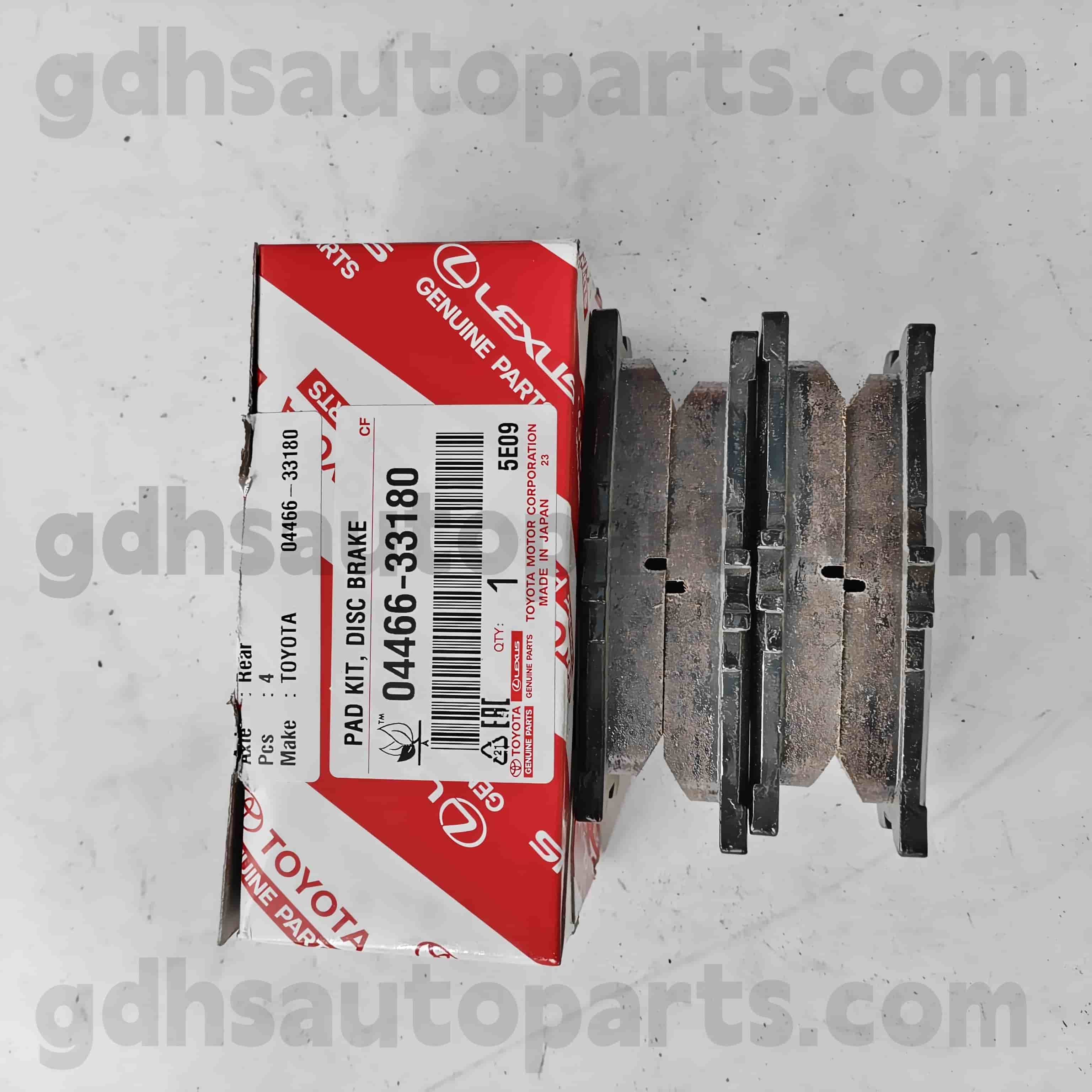 04466-33180 Toyota Benetako piezak Atzeko balazta atzeko kamirua Camry, Lexus es240 / 350 txasis ez. AHV40..JPP