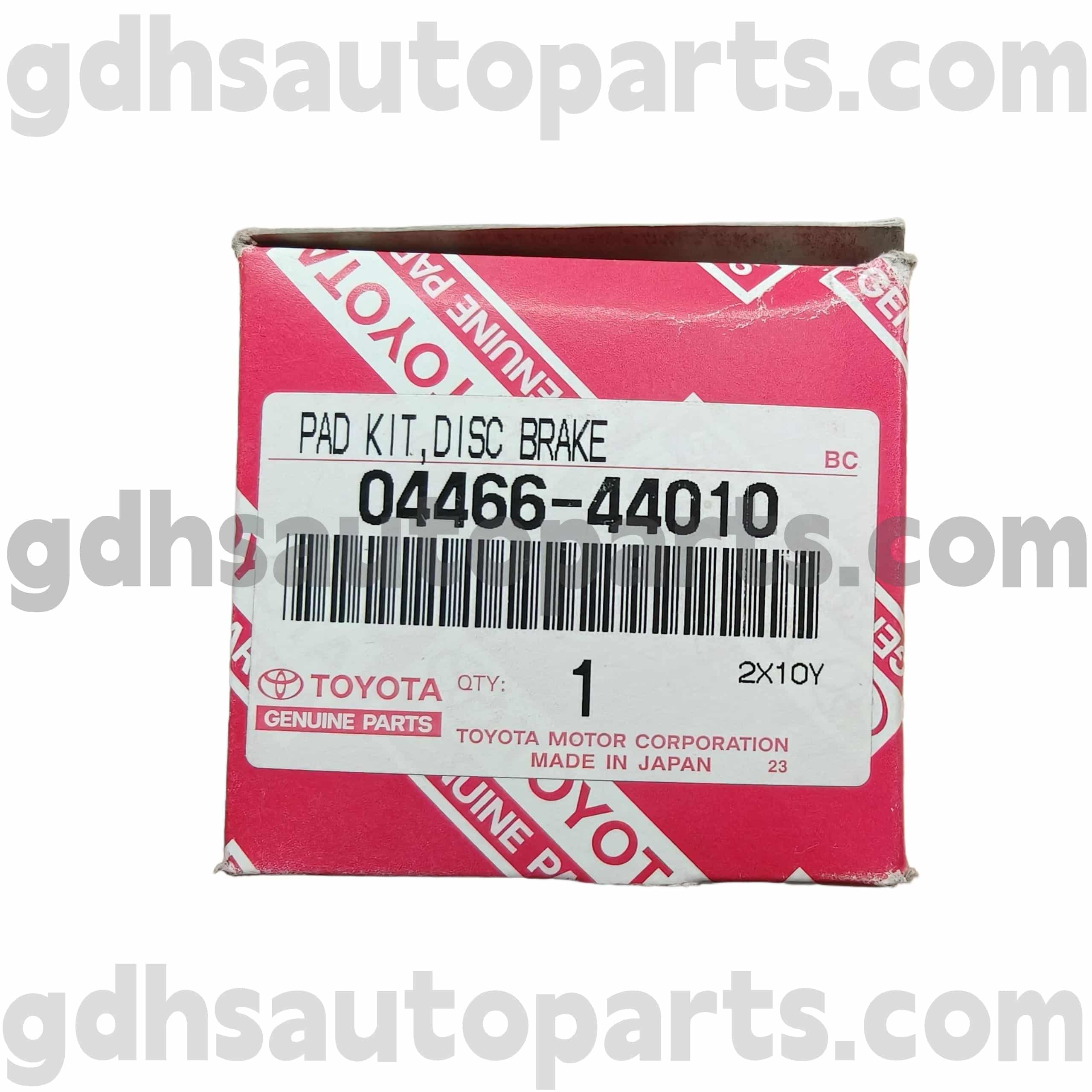 04466-44010 Toyota Benetako piezak Atzeko balazta pastelak Isis, piknik / avensis verso, Noah Chassis Ez. ACR30