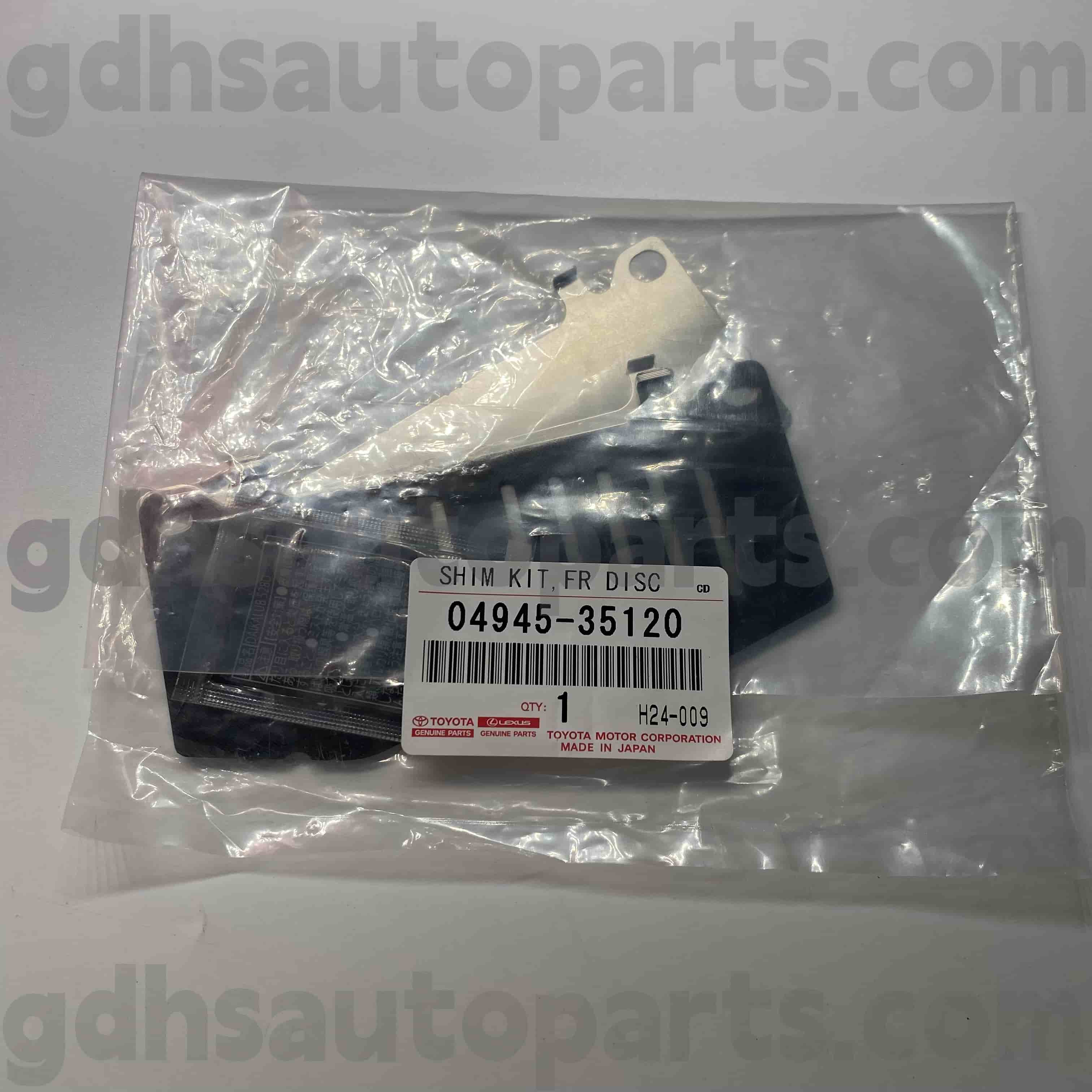 04945-35120 Toyota Benetako piezen Balazta Soinu Isolamendu Pads Land Cruiser Prado, Fortuner, Hilux Chassis Ez. Trj120
