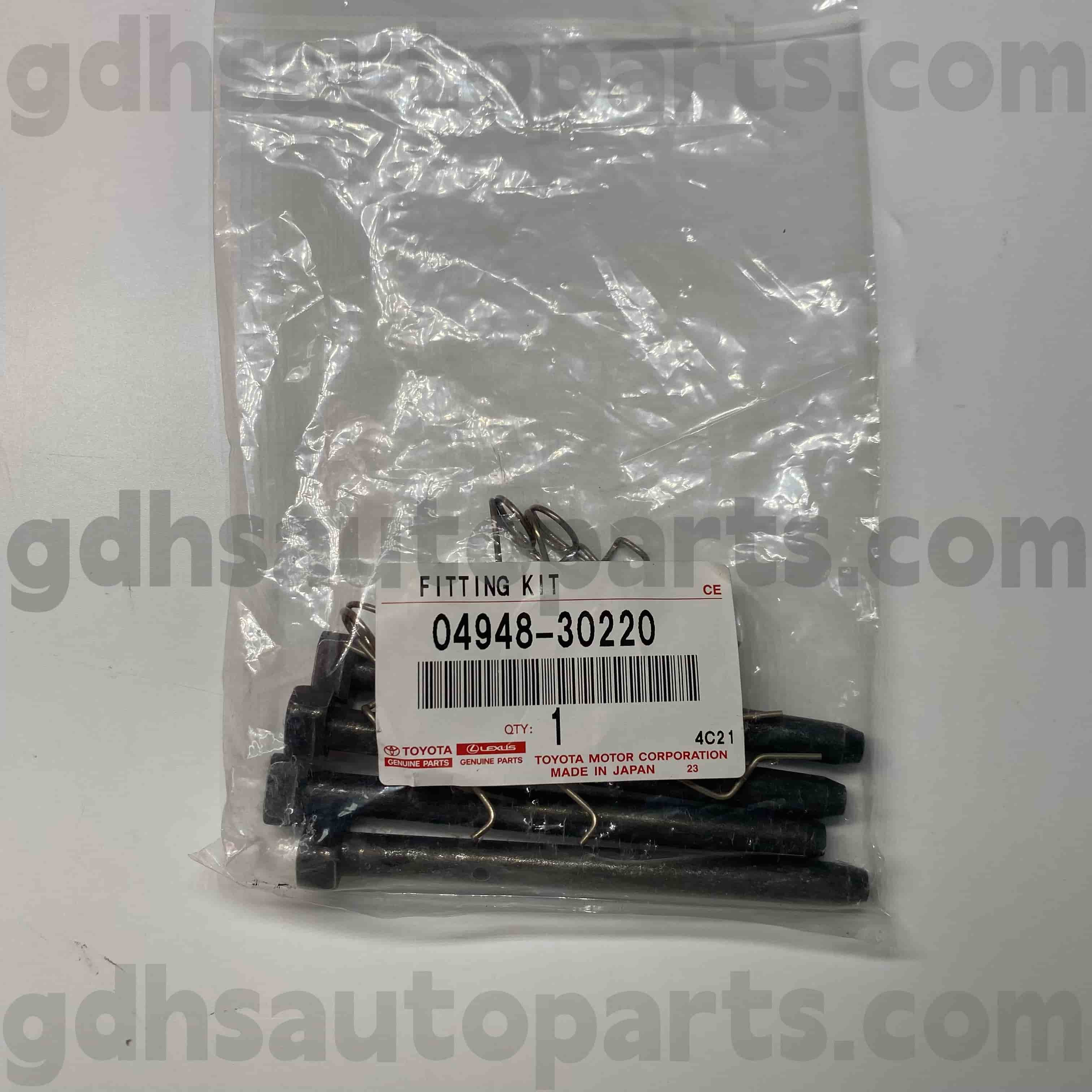 04948-30220 Toyota Benetako Piezak Balazta Pad konponketa kit Mark X, Crown, Lexus Is250 / 350 Chassis Ez. GRS182 GSE20 2