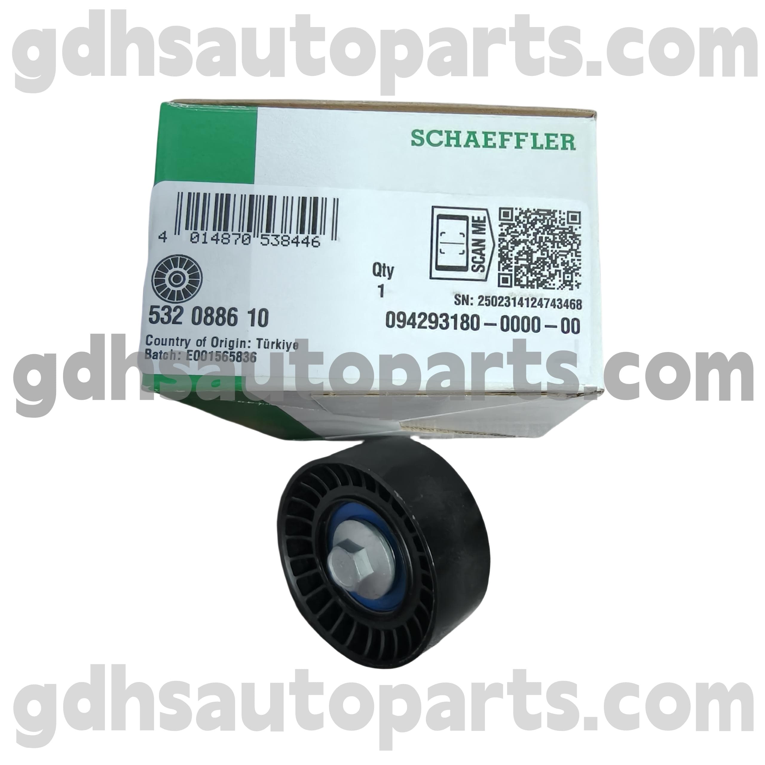 5320886100 Schaeffler Ina Timing Gerrikoa Belt Pulley Range Rover Velar, Defender berria, Range Rover Evoque, Range Rover Sport OE. Lr073726