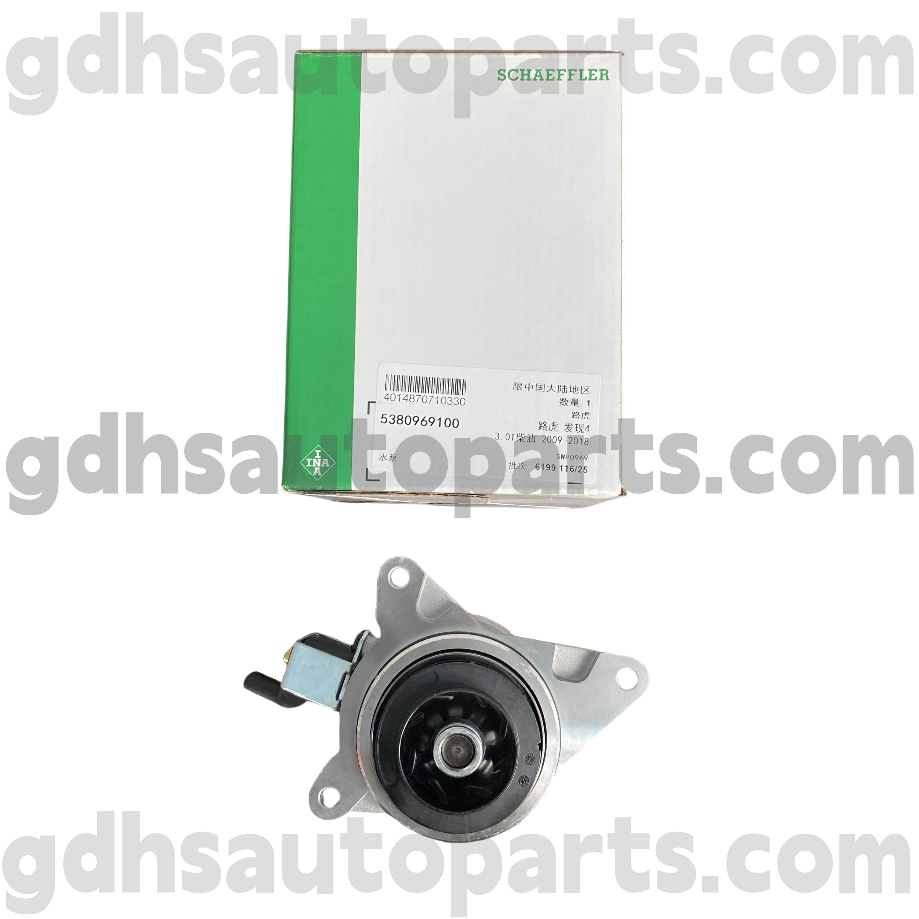 5380969100 Schaeffler Ina Water Ponpa Range Rover, Range Rover Sport, Land Rover Discovery 4, Range Rover Velar OE No.lr089625