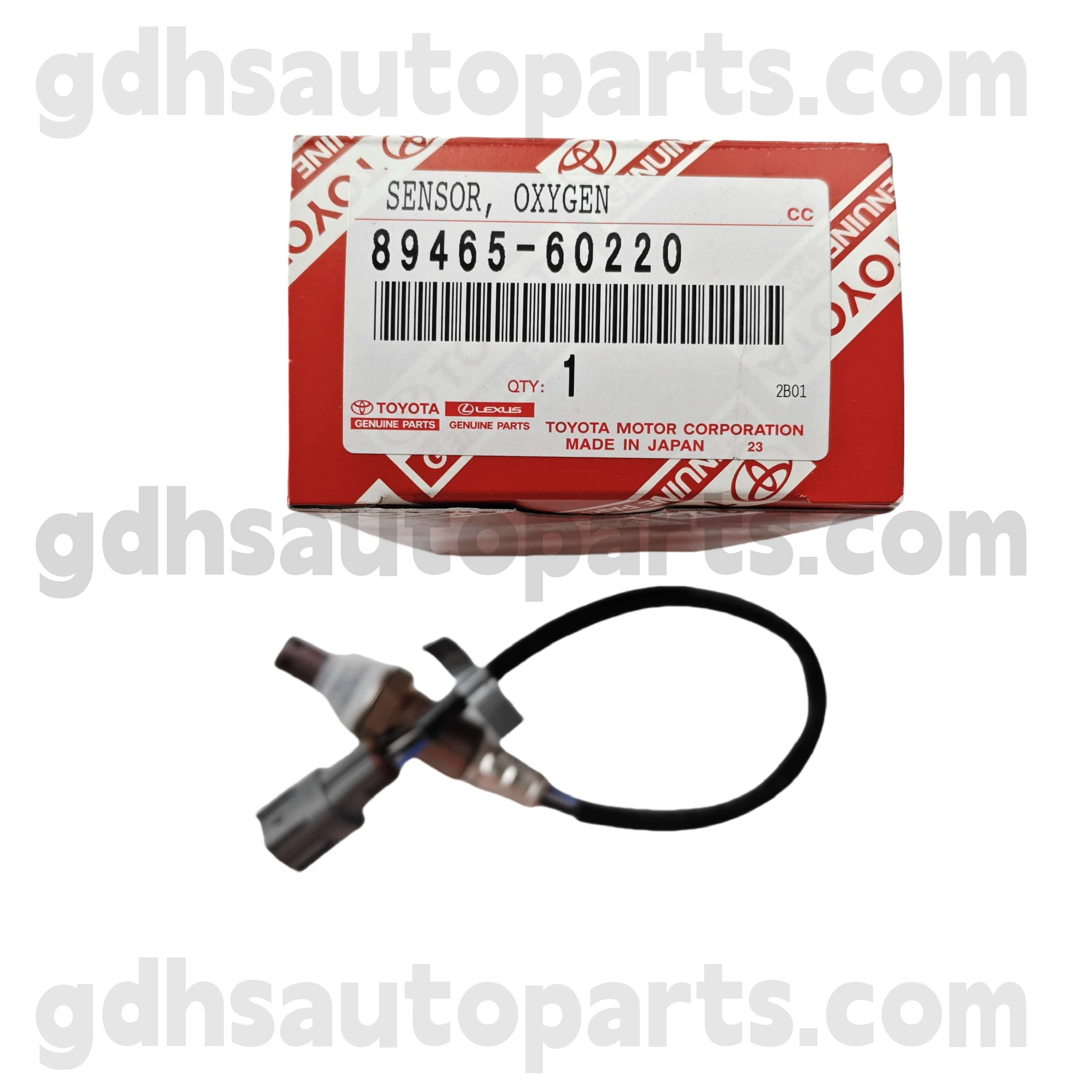 89465-60220 Toyota benetako piezak Oxigeno sentsorea Land Cruiser Prado, 4runner Chassis Ez. GRIJ12 # .. ARL, GCC, GEN